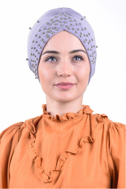 İncili Havuz Bonesi Gri İncili Havuz Bonesi Gri