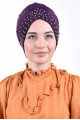İncili Havuz Bonesi Mor İncili Havuz Bonesi Mor
