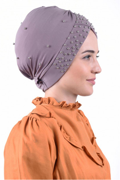 İncili Havuz Bonesi Vizon İncili Havuz Bonesi Vizon