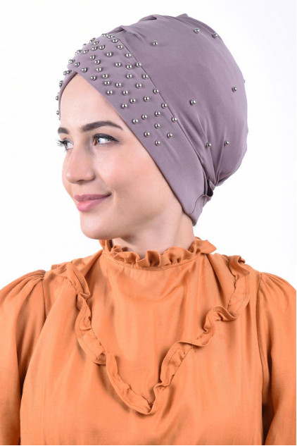 İncili Havuz Bonesi Vizon İncili Havuz Bonesi Vizon