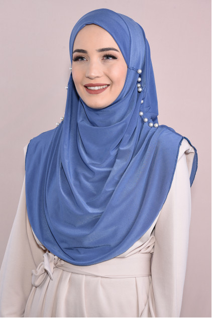 İncili Tesettür Hijab İndigo