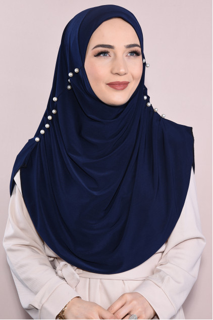 İncili Tesettür Hijab Lacivert