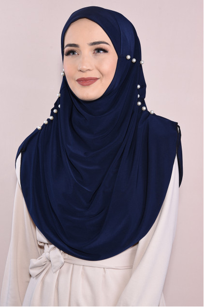 İncili Tesettür Hijab Lacivert