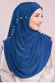 İncili Tesettür Hijab Petrol Mavisi