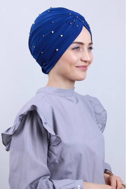İncili Vera Bone Saks Mavisi İncili Vera Bone Saks Mavisi