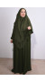 Kol Bağlamalı Medine İpeği Nowa Elbise Haki Yeşili