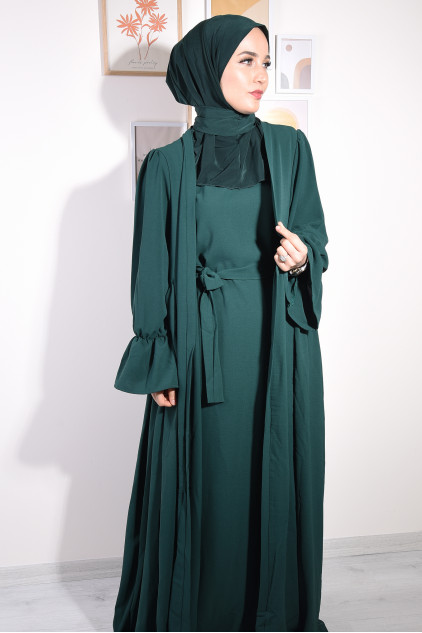 Abaya Takım, Çıtçıtlı Fular Şal