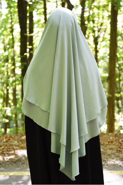 Sufle Khimar Medine İpeği Su Yeşili Sufle Khimar Medine İpeği Su Yeşili