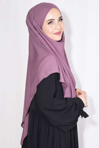 Orta Boy Medine İpeği Sufle Khimar Şal Gül Kurusu Orta Boy Medine İpeği Sufle Khimar Şal Gül Kurusu
