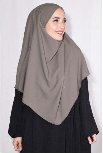 Medine İpeği Orta Boy Sufle Khimar Vizon Medine İpeği Orta Boy Sufle Khimar Vizon