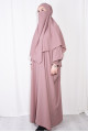 Medine İpeği Şal Elbise Takım Gül Kurusu