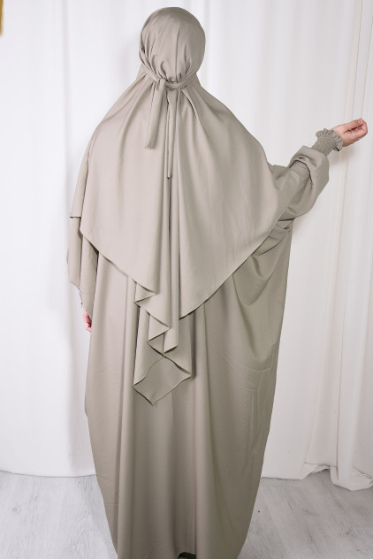 Medine İpeği Şal ve Elbise Takım Taşrengi