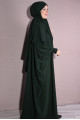 Medine İpeği Şal ve Elbise Takım Zümrüt Yeşili