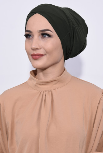 Önü Çapraz Boru Bone Haki Yeşili Önü Çapraz Boru Bone Haki Yeşili