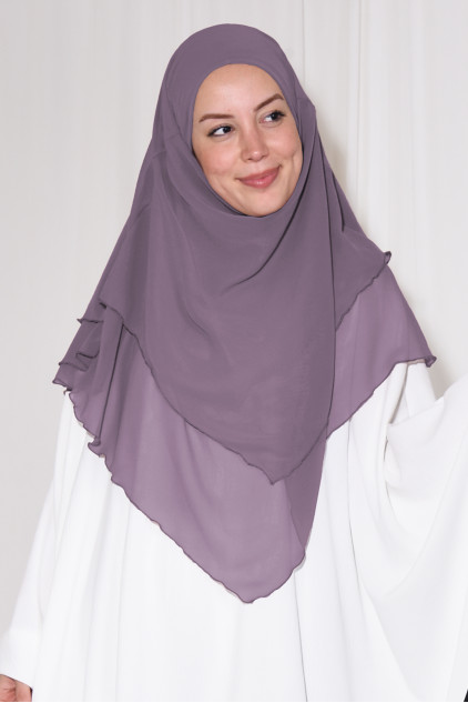 Orta Boy Sufle Khimar Şal Rose