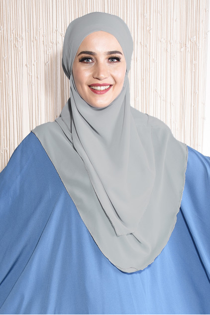 Orta Boy Sufle Khimar Şal Taşrengi Orta Boy Sufle Khimar Şal Taşrengi