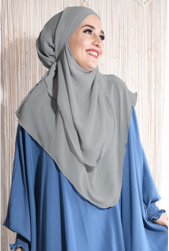 Orta Boy Sufle Khimar Şal Taşrengi Orta Boy Sufle Khimar Şal Taşrengi
