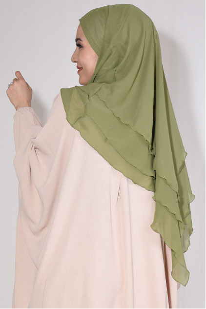 Sufle Khimar Orta Boy Limoni Sufle Khimar Orta Boy Limoni