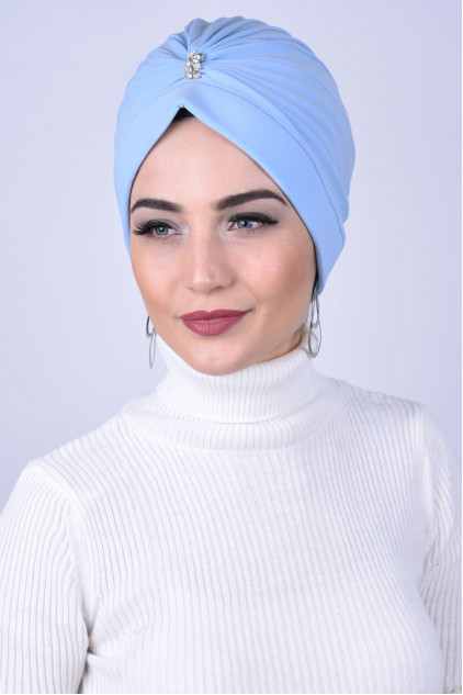 Ortadan Taşlı Jewelled Bone Bebe Mavisi Ortadan Taşlı Jewelled Bone Bebe Mavisi