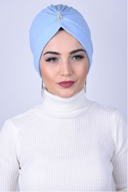 Ortadan Taşlı Jewelled Bone Bebe Mavisi Ortadan Taşlı Jewelled Bone Bebe Mavisi