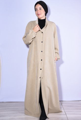 Çıtçıtlı Pardesü Kaban Bej Çıtçıtlı Pardesü Kaban Bej