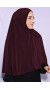 Peçeli Hijab Standart Beden Bordo