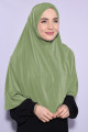 Peçeli Hijab Standart Beden Çağla Yeşili