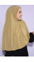 Peçeli Standart Beden Hijab Karamel