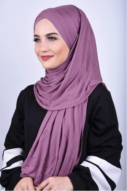 Penye 3 Bantlı Hazır Şal Gül Kurusu Penye 3 Bantlı Hazır Şal Gül Kurusu