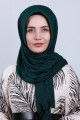 Pliseli Hijab Şal Zümrüt Yeşili Pliseli Hijab Şal Zümrüt Yeşili