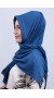 Pliseli Hijab Şal İndigo