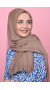 Pliseli Hijab Şal Vizon