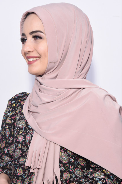 Pratik Hijab Şal Bej