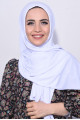 Pratik Hijab Şal Beyaz