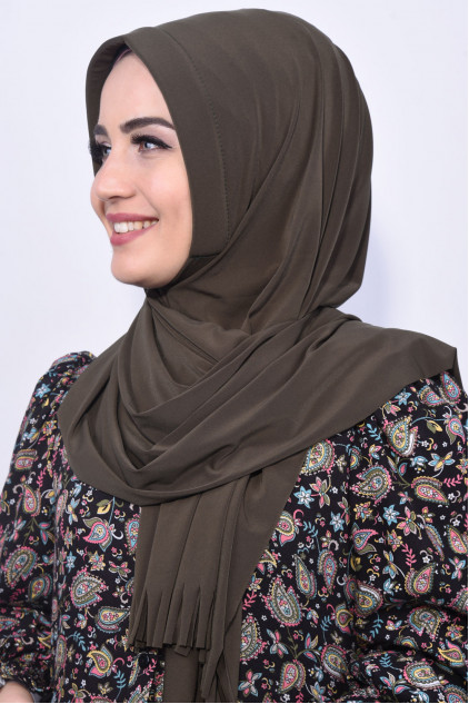 Pratik Hijab Şal Haki Yeşili