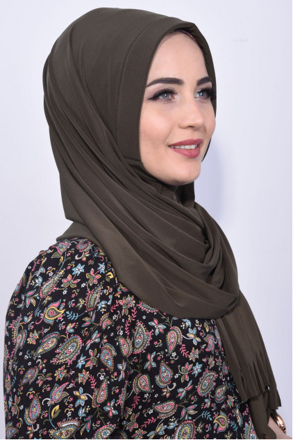Pratik Hijab Şal Haki Yeşili