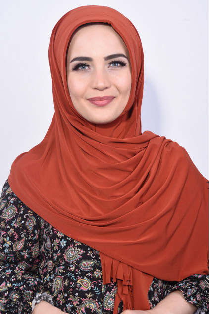 Pratik Hijab Şal Kiremit