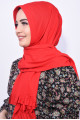 Pratik Hijab Şal Kırmızı