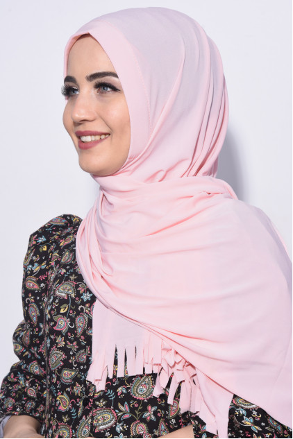 Pratik Hijab Şal Somon