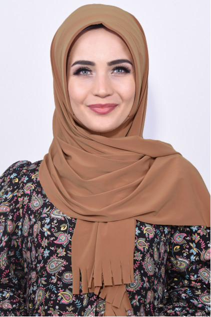Pratik Hijab Şal Taba