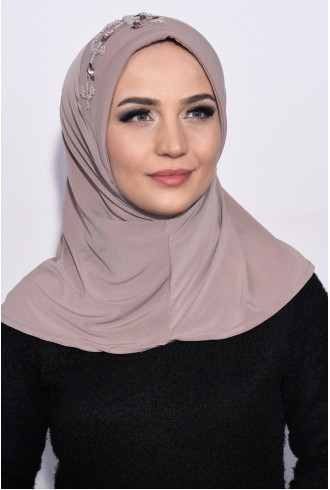 Pratik Pullu Hijab Açık Vizon Pratik Pullu Hijab Açık Vizon