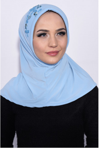 Pratik Pullu Hijab Bebe Mavisi Pratik Pullu Hijab Bebe Mavisi