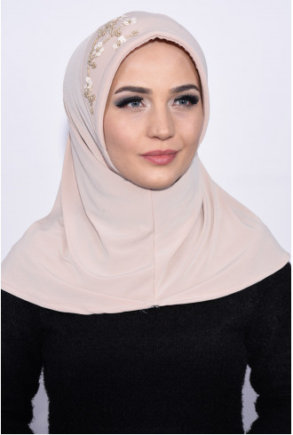 Pratik Pullu Hijab Bej Pratik Pullu Hijab Bej