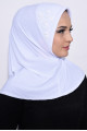 Pratik Pullu Hijab Beyaz