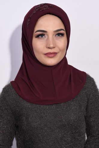 Pratik Pullu Hijab Bordo Pratik Pullu Hijab Bordo