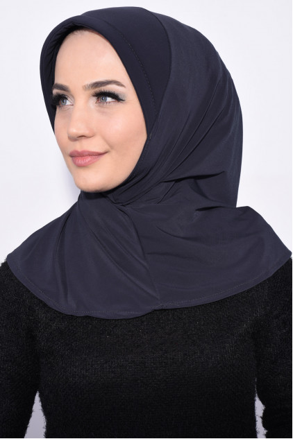 Pratik Pullu Hijab Füme