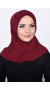 Pratik Pullu Hijab Kırmızı