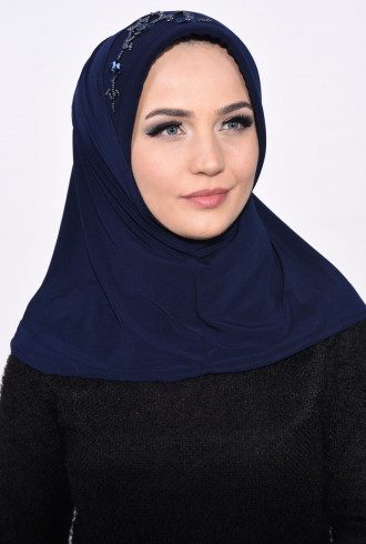 Pratik Pullu Hijab Lacivert Pratik Pullu Hijab Lacivert