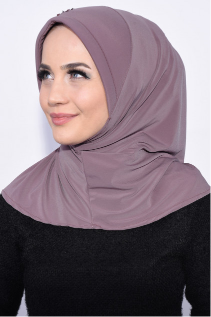 Pratik Pullu Hijab Leylak