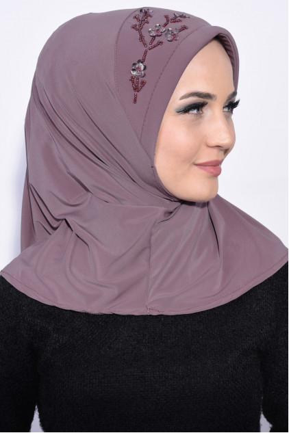 Pratik Pullu Hijab Leylak